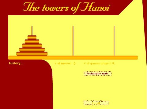 Onlinovka, online hra Hanojské věže