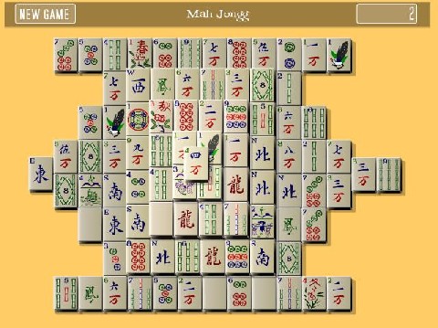 Onlinovka, online hra Mahjongg